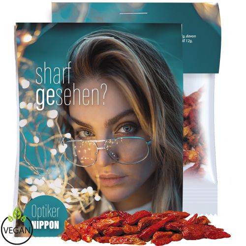 Dried chili peppers, ca. 5g, express midi bag with promotional flyer