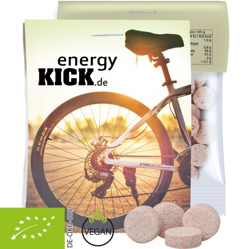 Organic acerola cherry drops, ca. 15g, express midi bag with promotional flyer