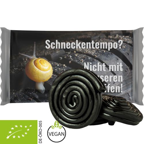 Organic liquorice wheel, ca. 12g, flowpack