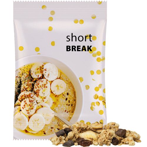 Muesli crunchy banana-choco, ca. 60g, maxi bag