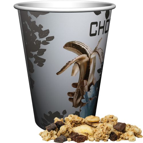 Muesli crunchy banana-choco, ca. 50g, maxi snack cup
