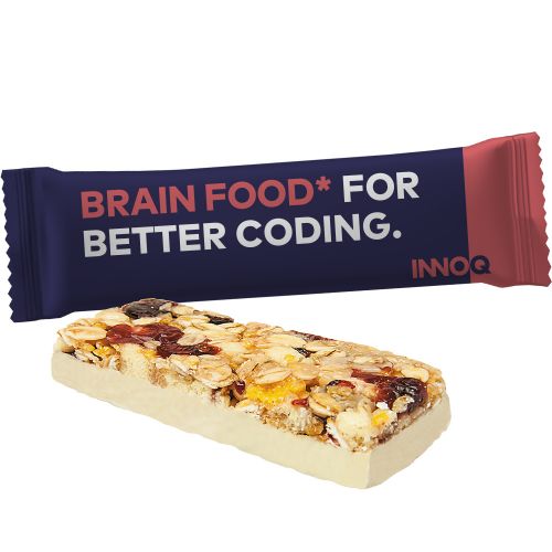 Cereal bar vanilla cranberry, ca. 40g, flowpack