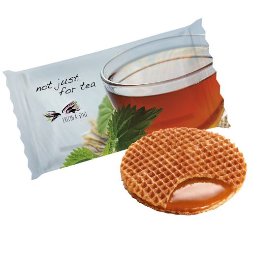 Caramel sandwich waffle, ca. 8g, flowpack