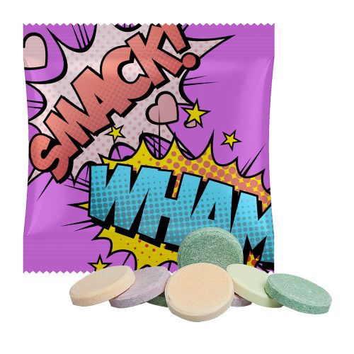 coloured fizzy coins, ca. 10g, mini bag