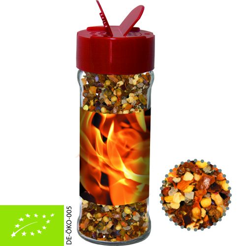 Organic fire and flame spice, ca. 45g, spice shaker with label