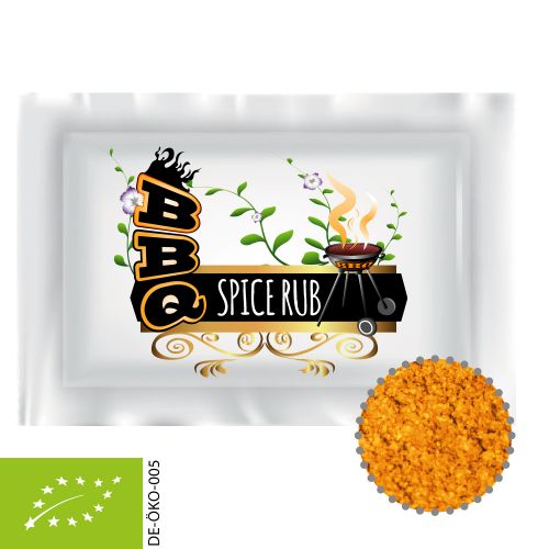 Organic BBQ spice rub, ca. 4g, portion bag