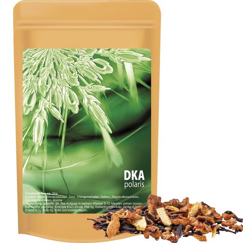 Grandmas baked apple tea, ca. 20g, mini stand up pouch with label