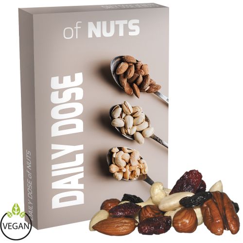 Premium trail mix, ca. 15g, folding box midi