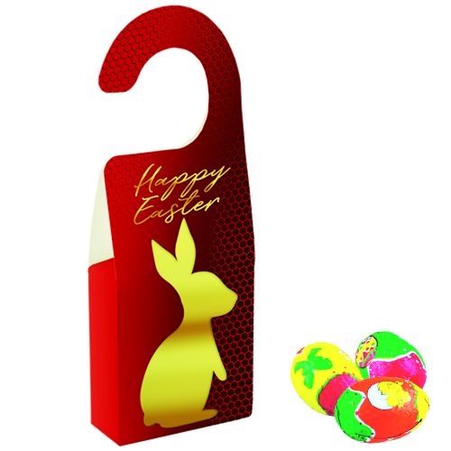Chocolate easter egg, ca. 36g, door hanger folded box