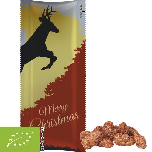 Organic burnt almonds, ca. 25g, snack stick