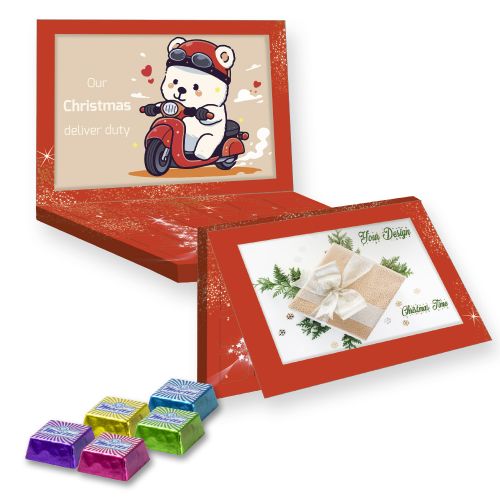 chocolate confect, ca. 264g, express advent calendar midi express with advertising card