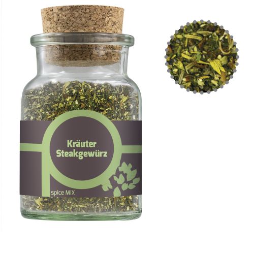 Herb steak spice, ca. 45g, cork glass with label