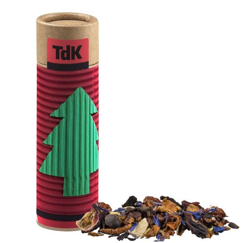 christkindl tea, ca. 9g, biodegradable eco cardboard tube with label