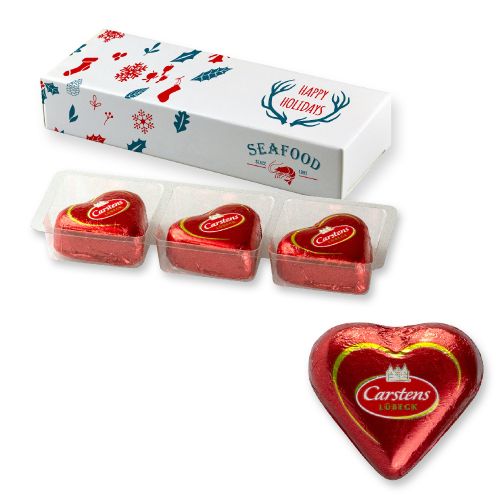 Luebecker marzipan hearts, ca. 36g, folding box